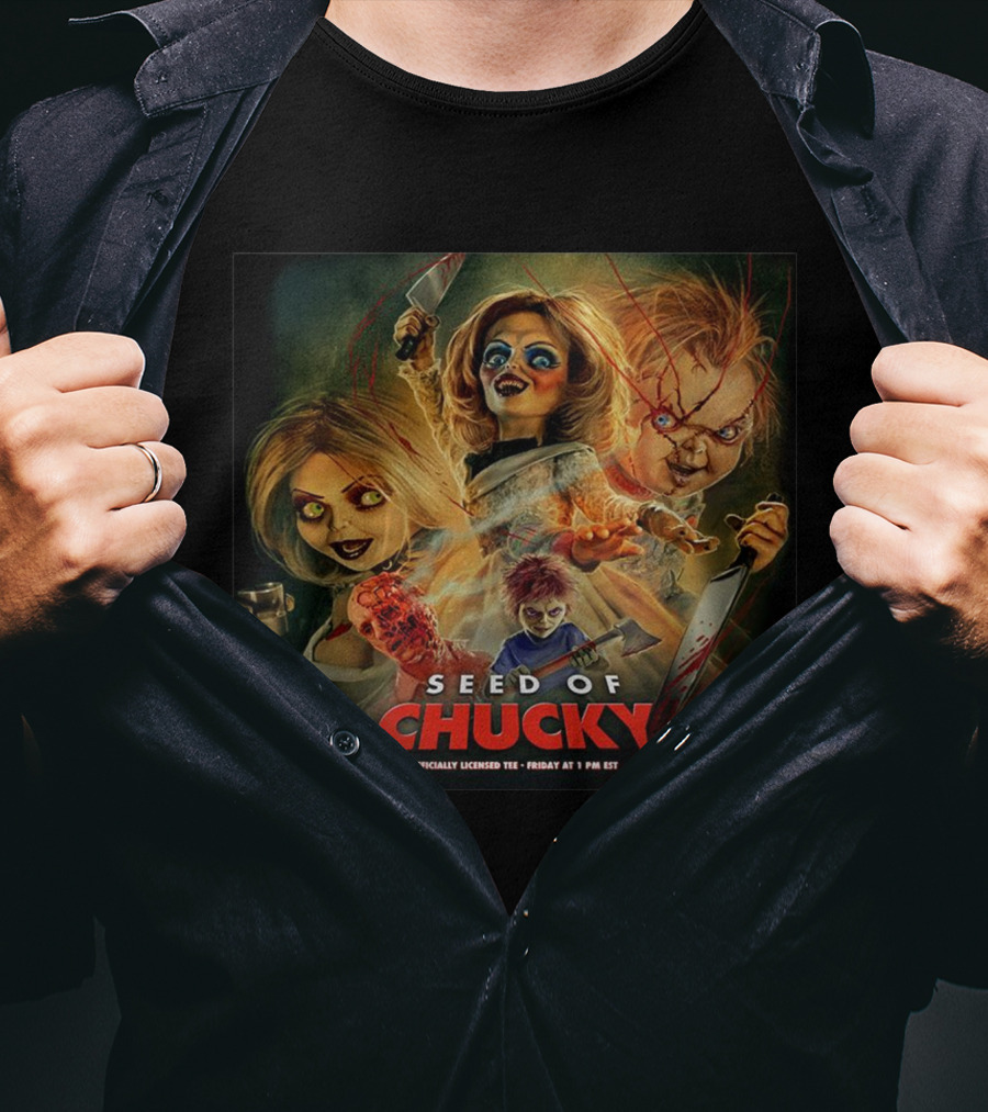 Seed Of Chucky Officially Licensed Tee Featuring Iconic Horror Characters T-Shirt
