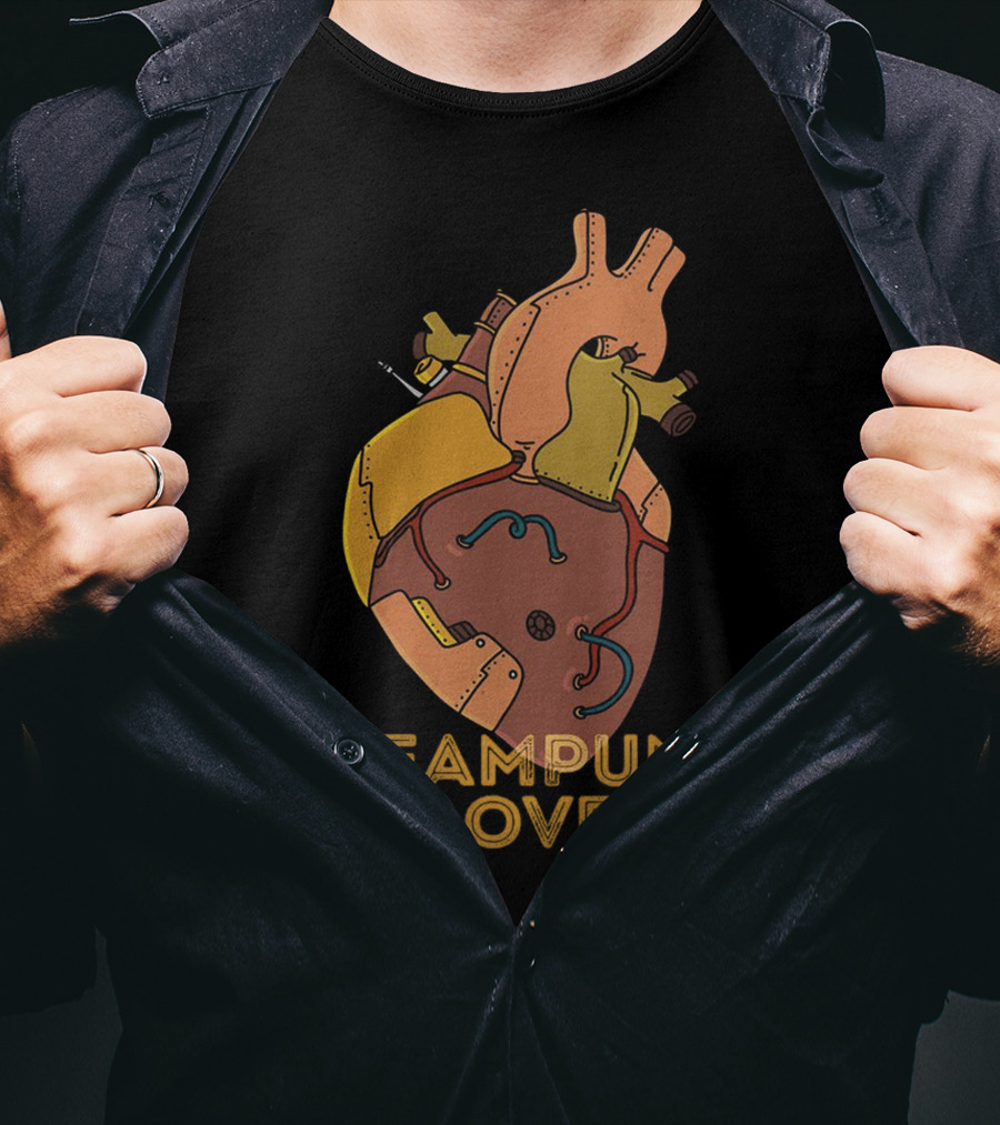 STEAMPUNK LOVE Mechanical Heart T-Shirt