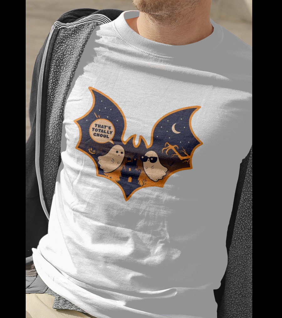 That's Totally Choul Ghosts In Bat Shape With Haunted Castle And Moon T-Shirt