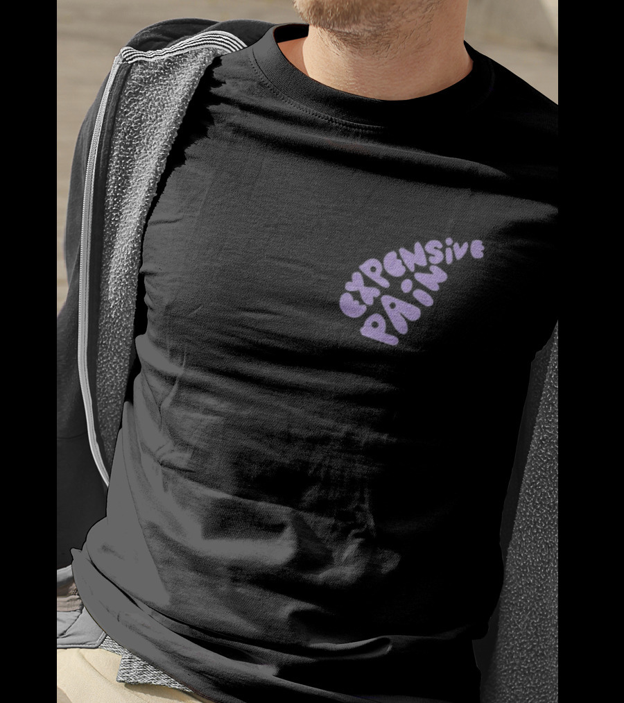 Meek Mill Expensive Pain Album Graphic Purple Text T-Shirt