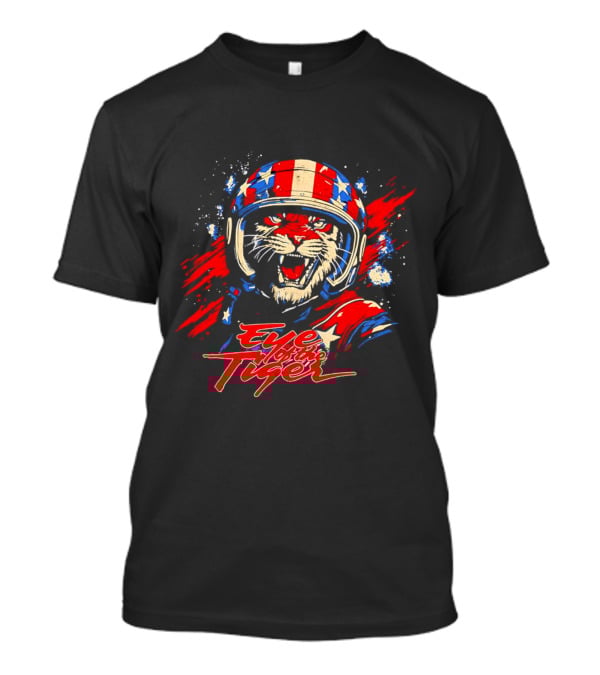 Eye Of The Tiger American Patriotic Helmet T-Shirt