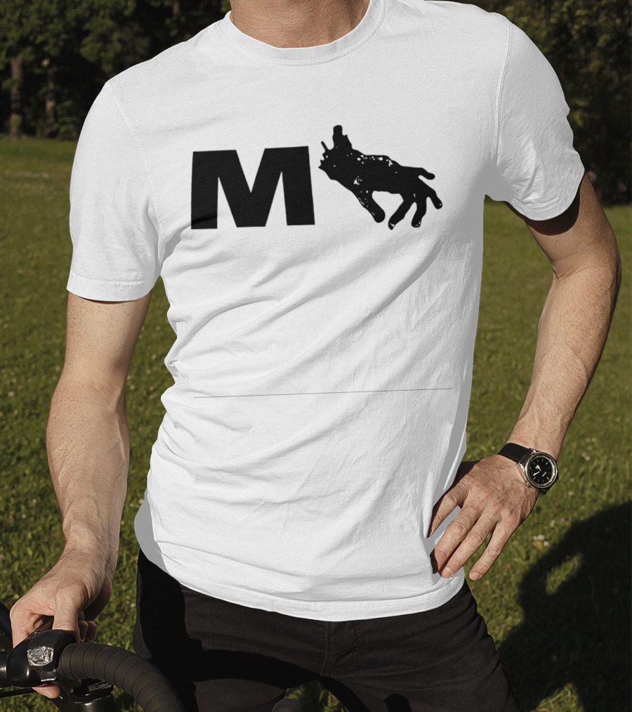 Monkeypaw Productions M With Hand Silhouette Jordan Peele T-Shirt