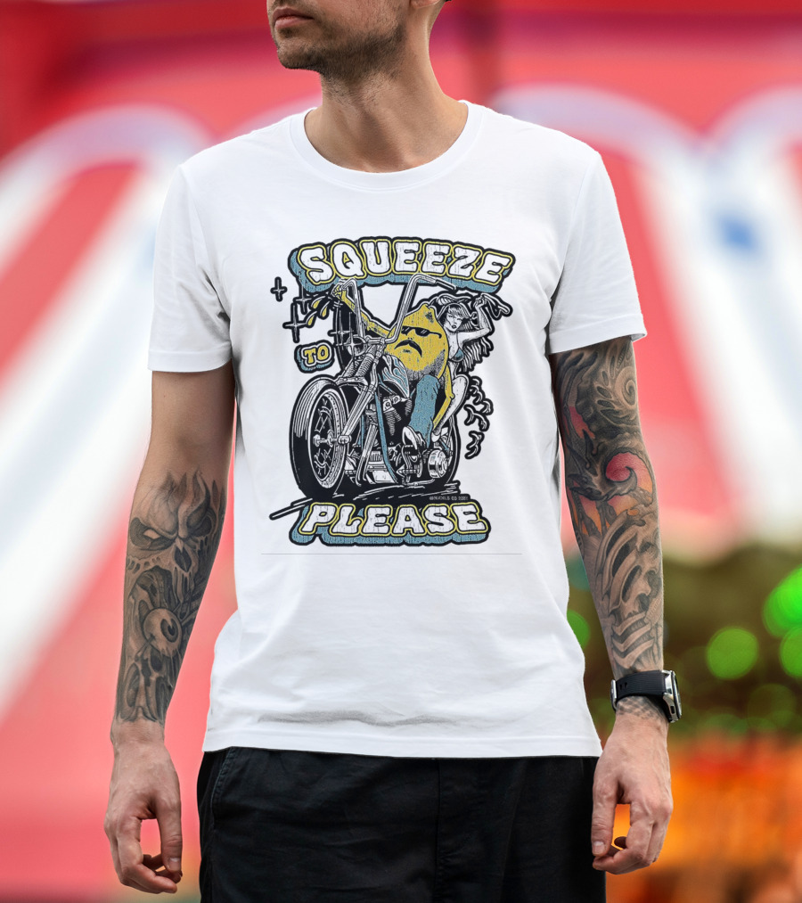 Squeeze to Please Motorcycle Rider Adventure T-Shirt