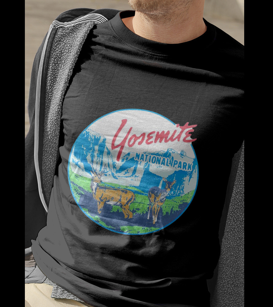 Yosemite National Park Scenic Wildlife With Deer T-Shirt