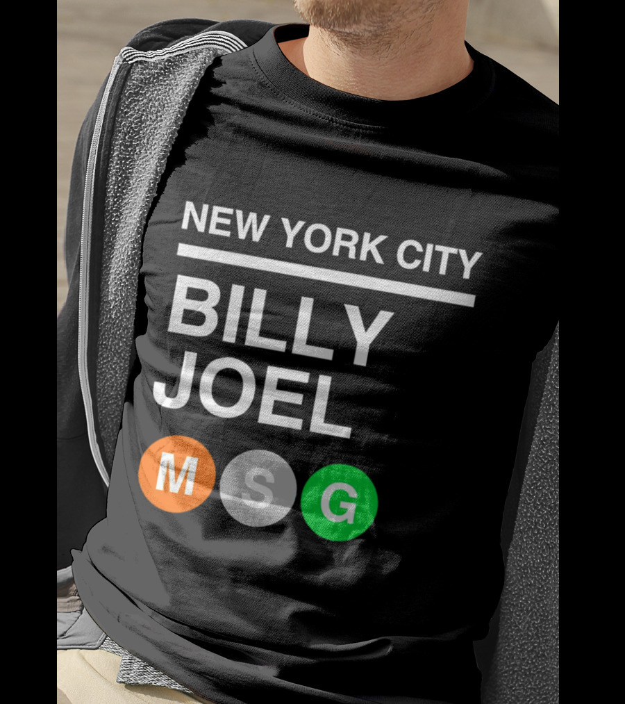 NEW YORK CITY BILLY JOEL MSG Subway T-Shirt