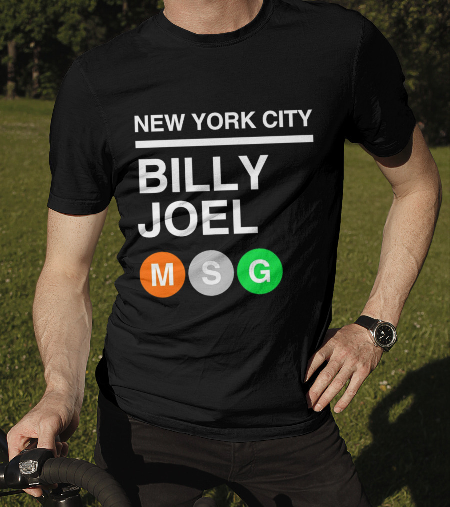 NEW YORK CITY BILLY JOEL MSG Subway T-Shirt
