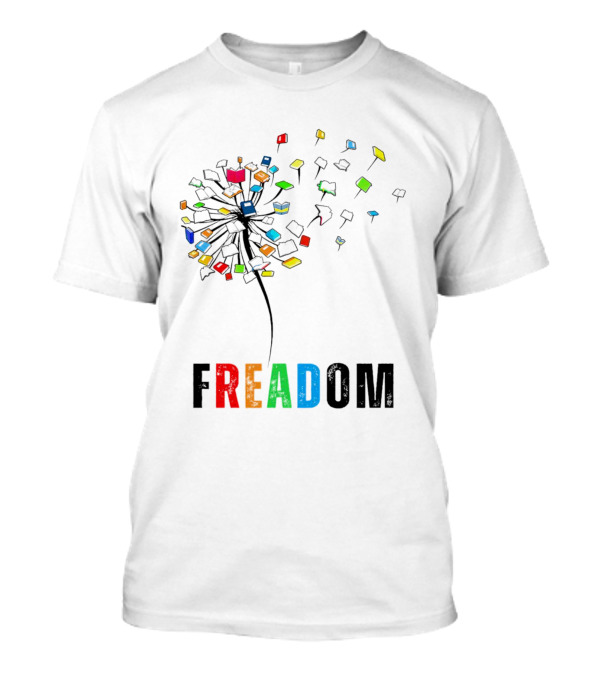 Freadom Dandelion Book Lover T-Shirt