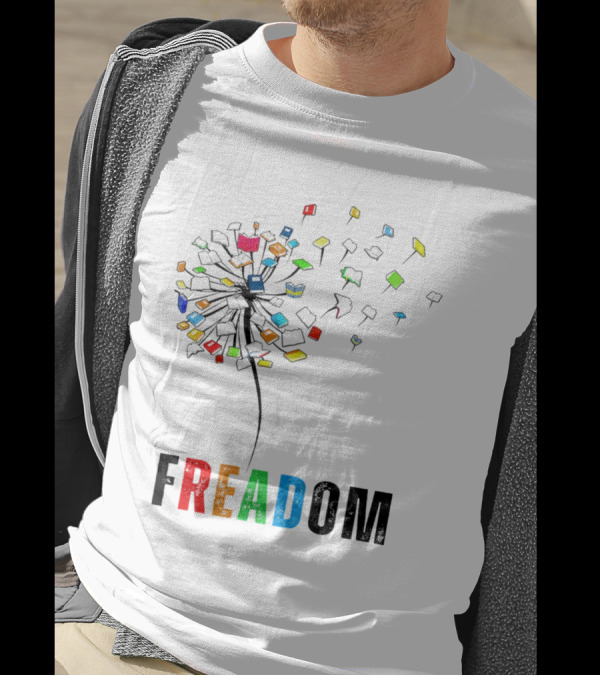 Freadom Dandelion Book Lover T-Shirt
