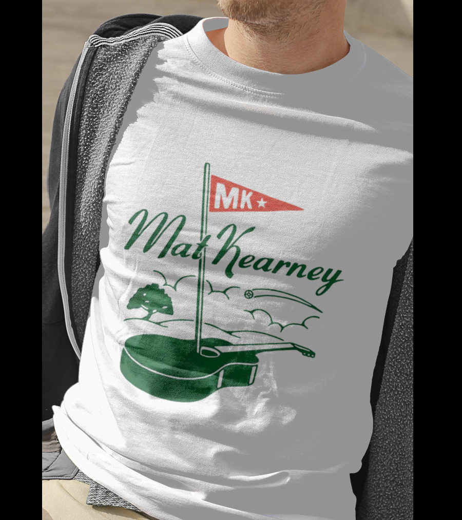 Mat Kearney MK Golf Guitar Flag T-Shirt