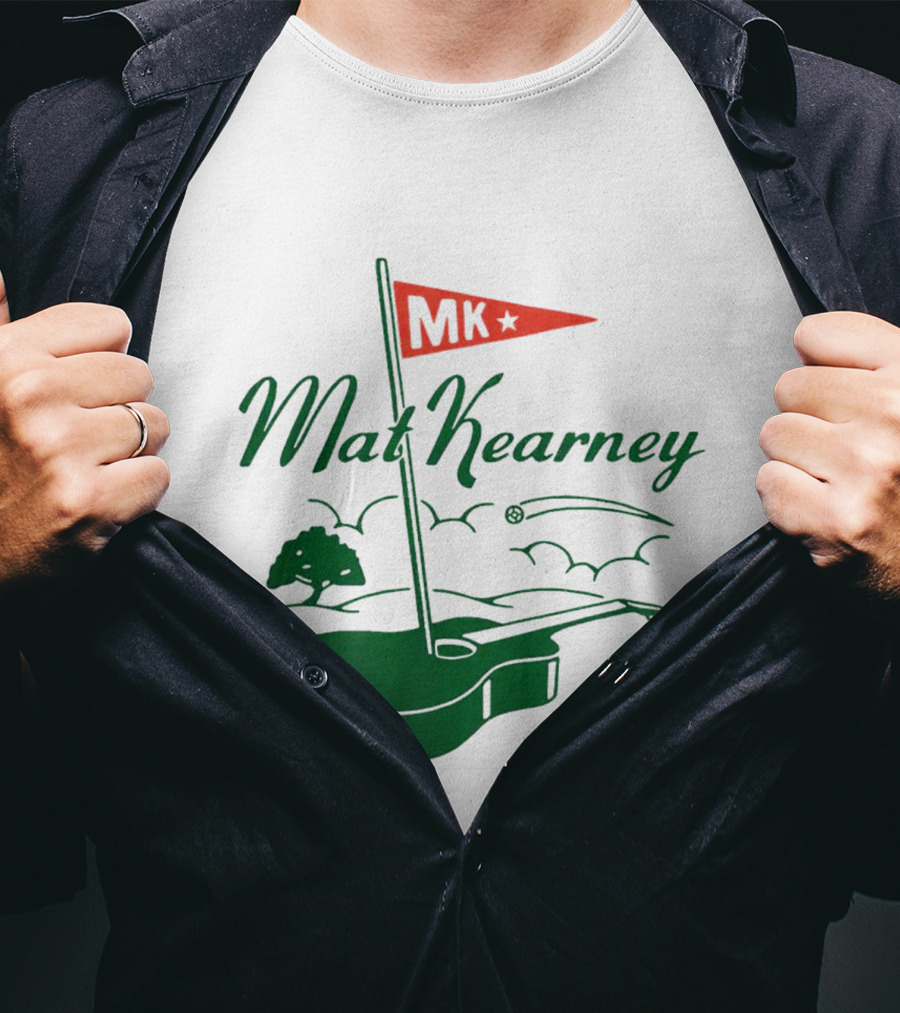 Mat Kearney MK Golf Guitar Flag T-Shirt
