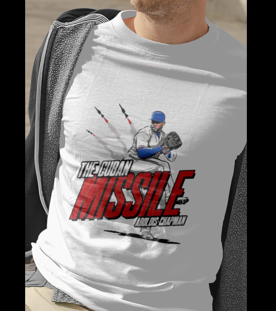 Aroldis Chapman The Cuban Missile Texas MLBPA T-Shirt