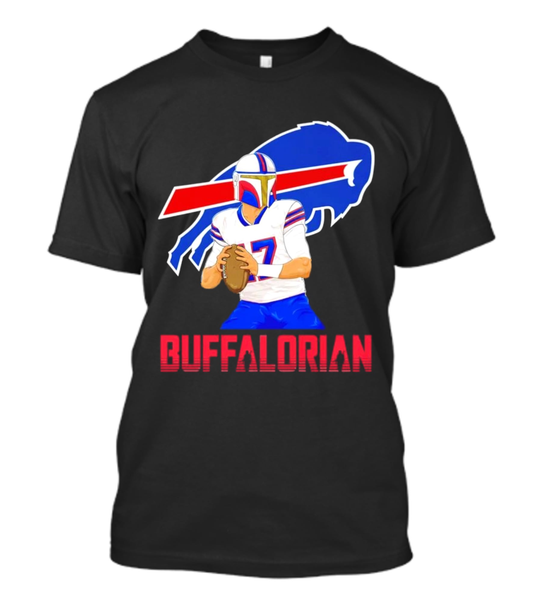 Bufflaorian Buffalo Bills Football Player With Buffalo T-Shirt