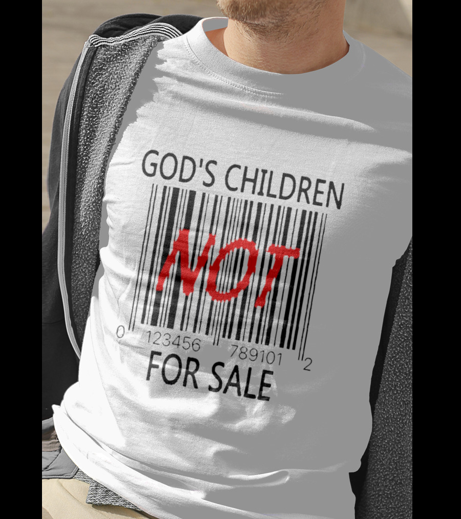 GOD'S CHILDREN NOT FOR SALE Barcode 01234567891012 T-Shirt