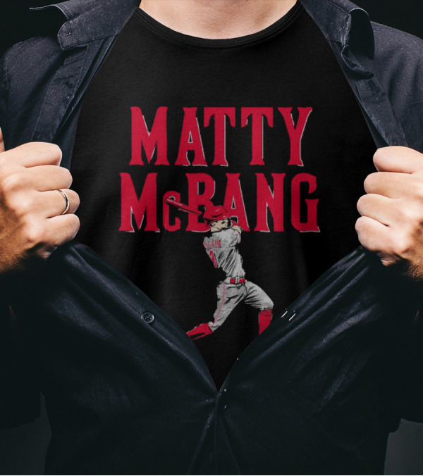 Matty McBang Matt McLain Cincinnati Reds Baseball Player T-Shirt