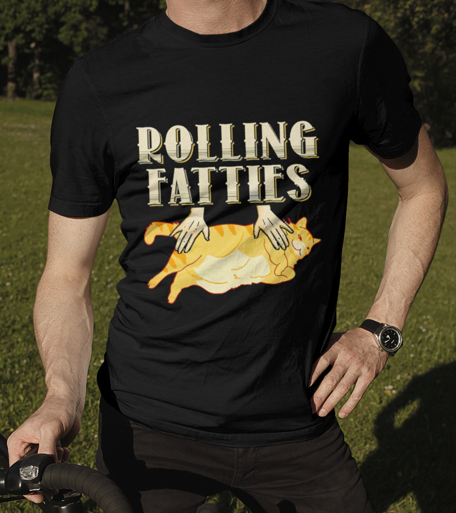 Rolling Fatties Cat With Hands T-Shirt