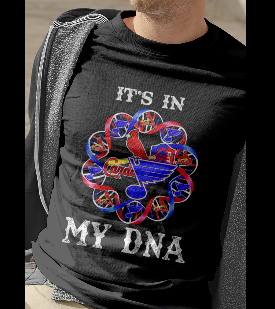 It's In My DNA St Louis City SC Cardinals Blues T-Shirt