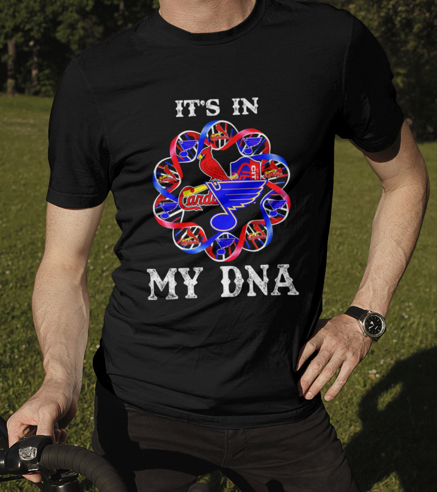 It's In My DNA St Louis City SC Cardinals Blues T-Shirt