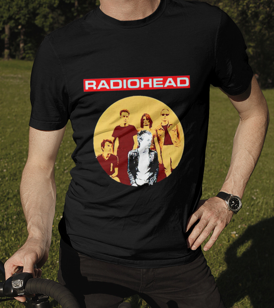 RADIOHEAD Band Members Vintage Circle T-Shirt