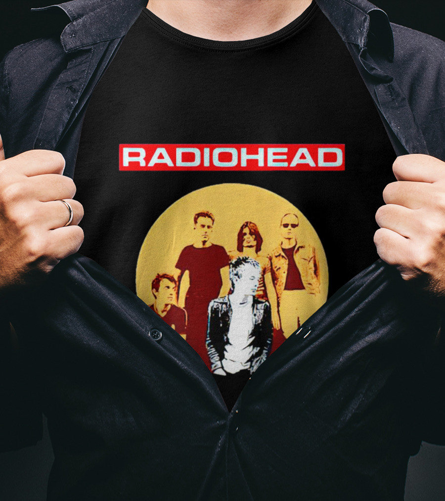 RADIOHEAD Band Members Vintage Circle T-Shirt