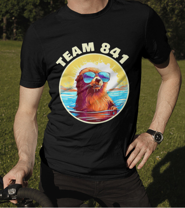 Team 841 Surfing Otter My Way California Sea Otter T-Shirt