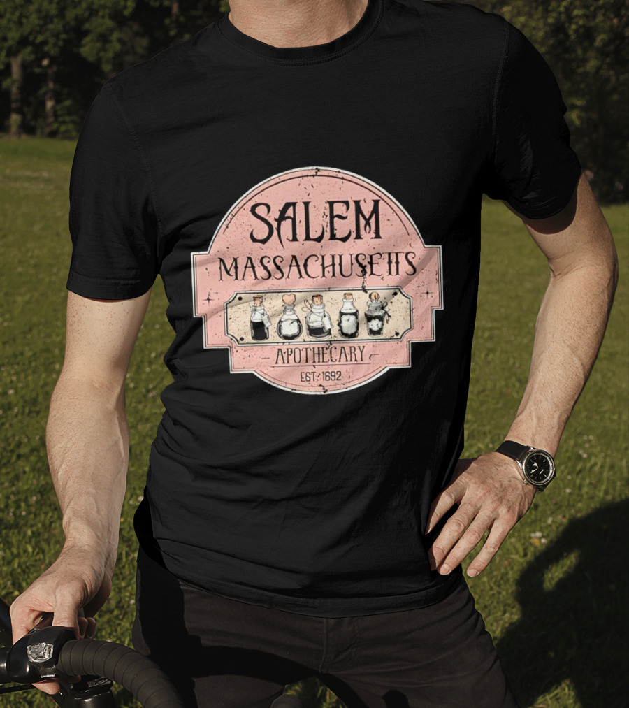 Salem Massachusetts Apothecary Est. 1692 Halloween T-Shirt