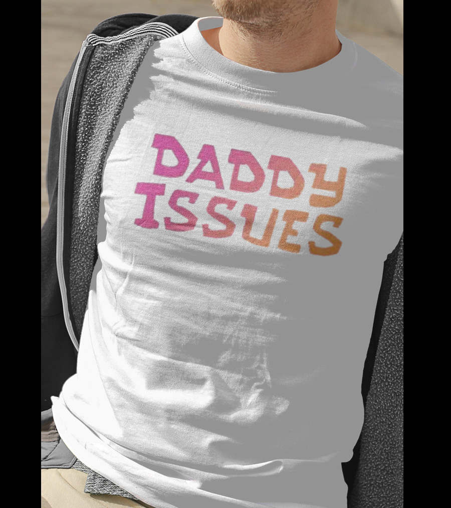 Daddy Issues Gradient Text T-Shirt