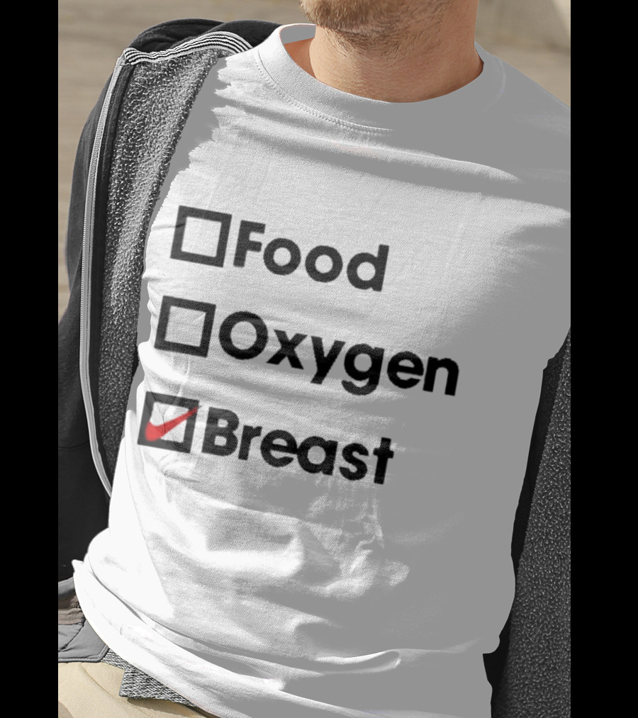 Food Oxygen Breast Checkmark T-Shirt