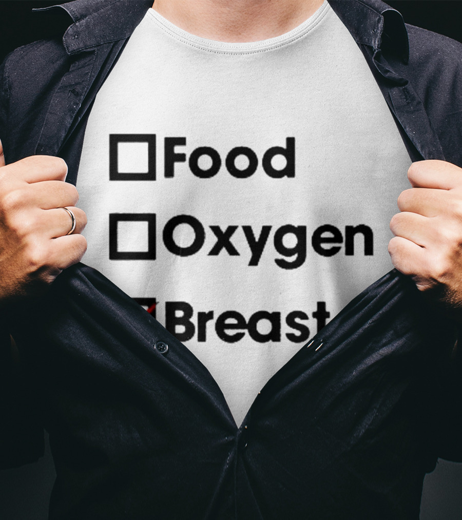 Food Oxygen Breast Checkmark T-Shirt