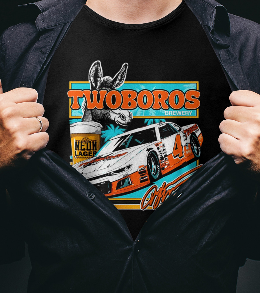 Twoboros Brewery Neon Lager Racing Car 4 T-Shirt