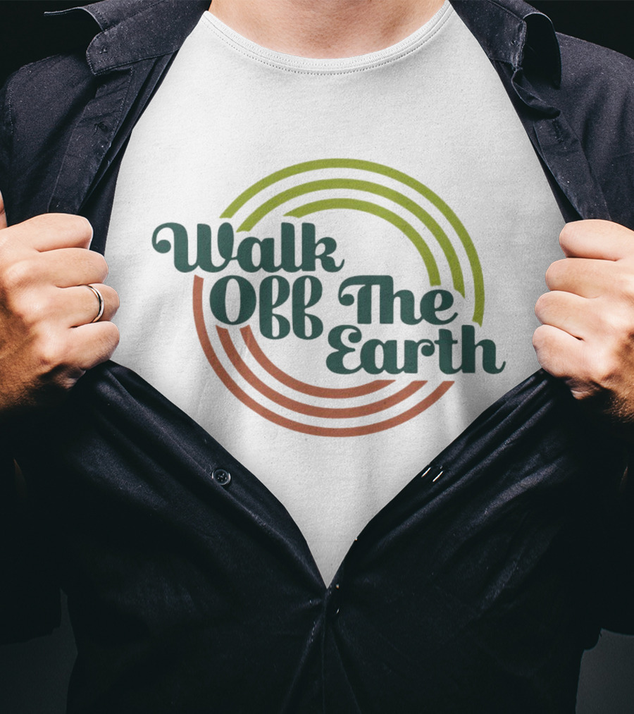 Walk Off The Earth Retro Circle Vintage Stripes T-Shirt