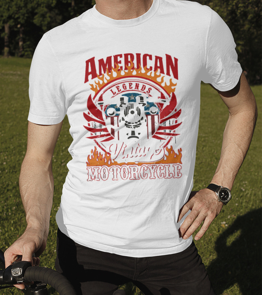 American Legends Vintage Motorcycle T-Shirt