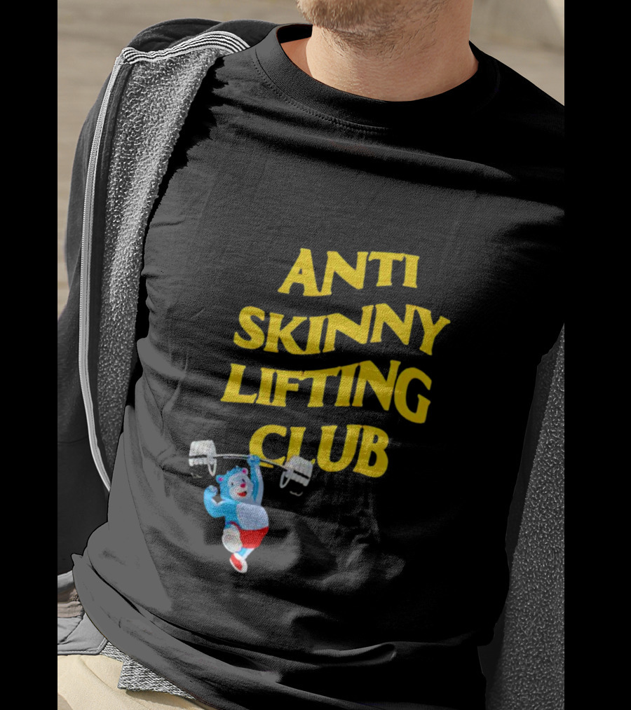 Anti-Skinny Lifting Club Bear Weightlifting T-Shirt