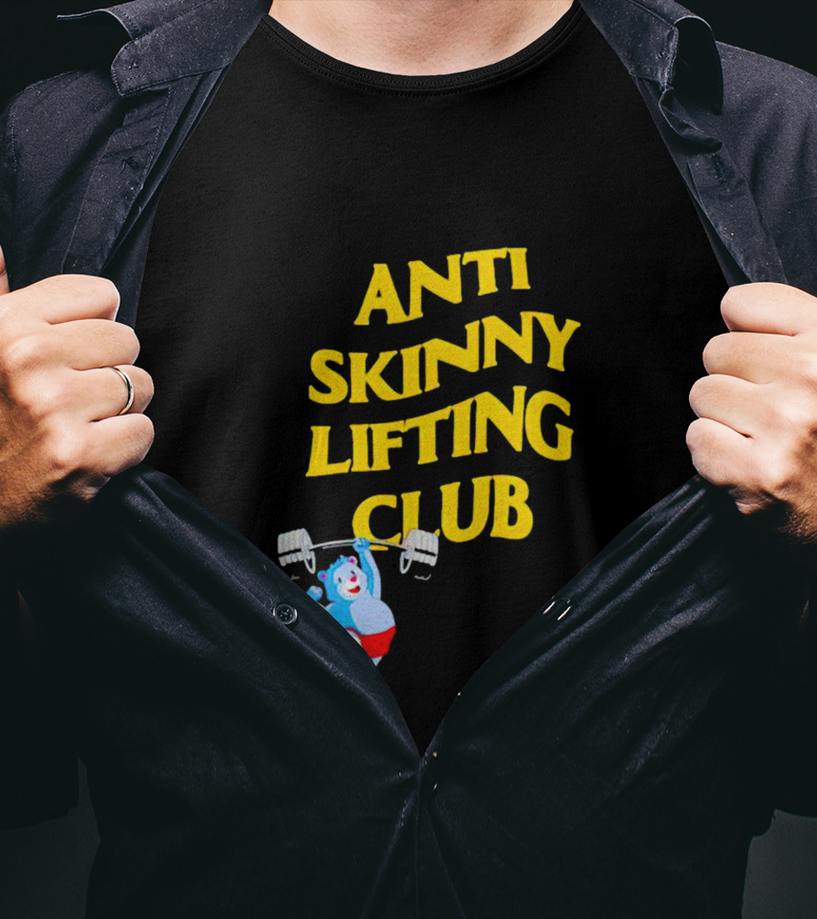Anti-Skinny Lifting Club Bear Weightlifting T-Shirt