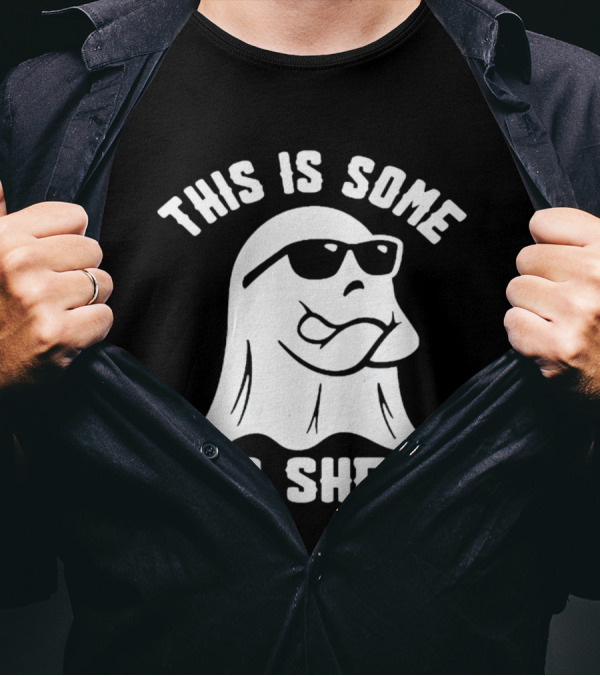 This Is Some Boo Sheet Halloween Ghost Wearing Sunglasses T-Shirt