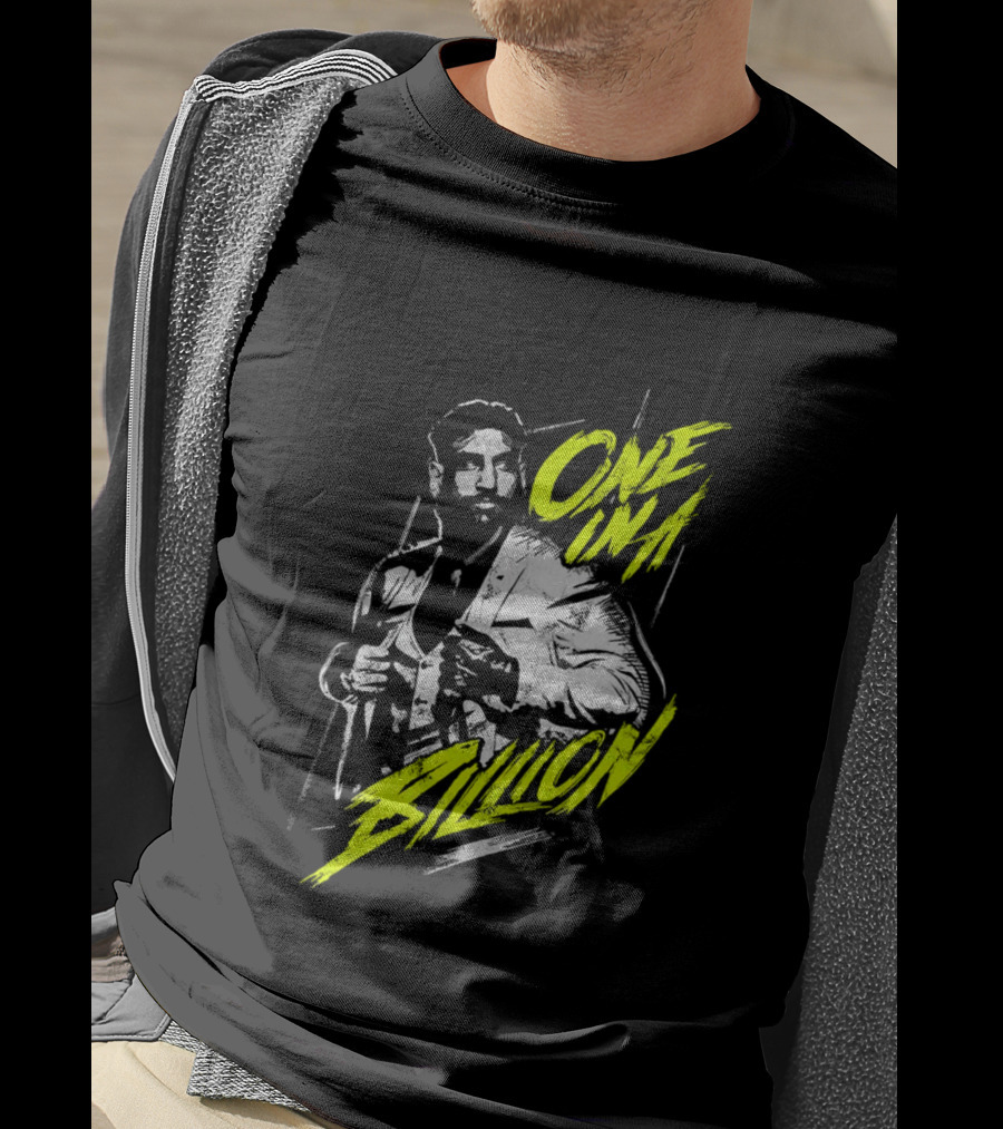 One In A Billion Satnam Singh Stylin’ Retro Vibe With Bold Neon Text T-Shirt