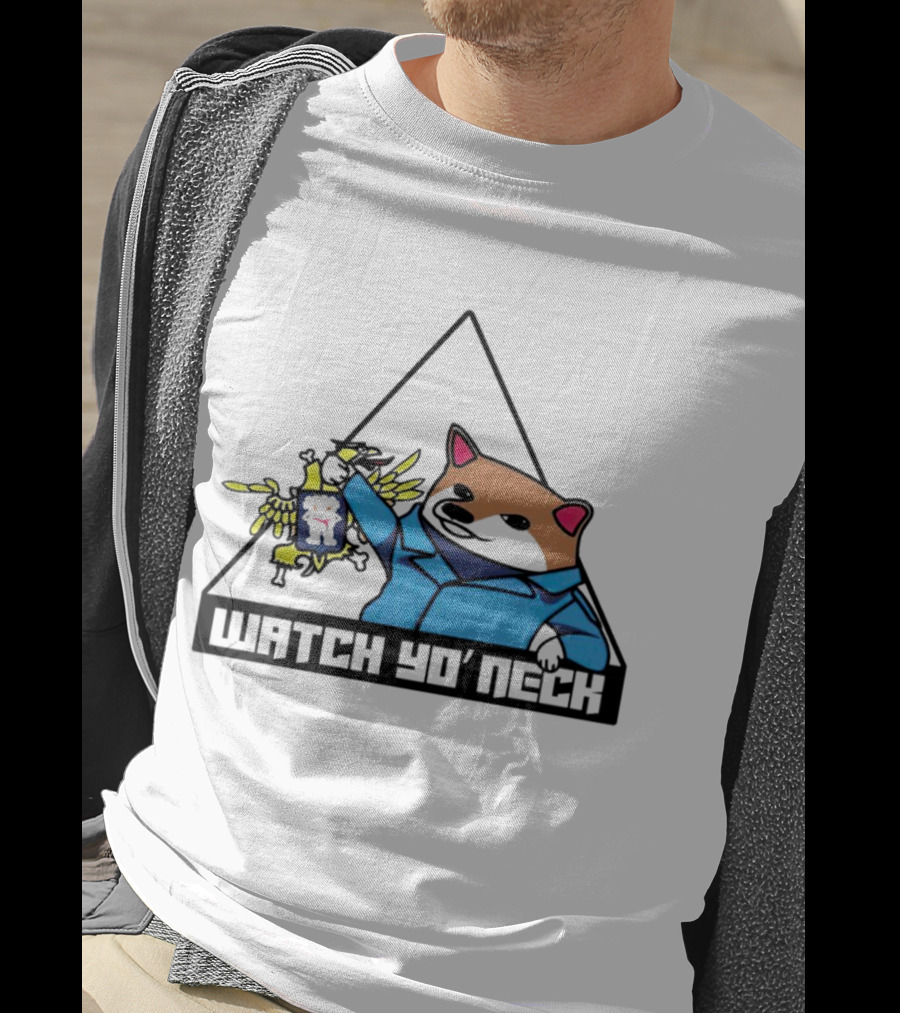Watch Yo’ Neck Racoon Holding Chicken T-Shirt
