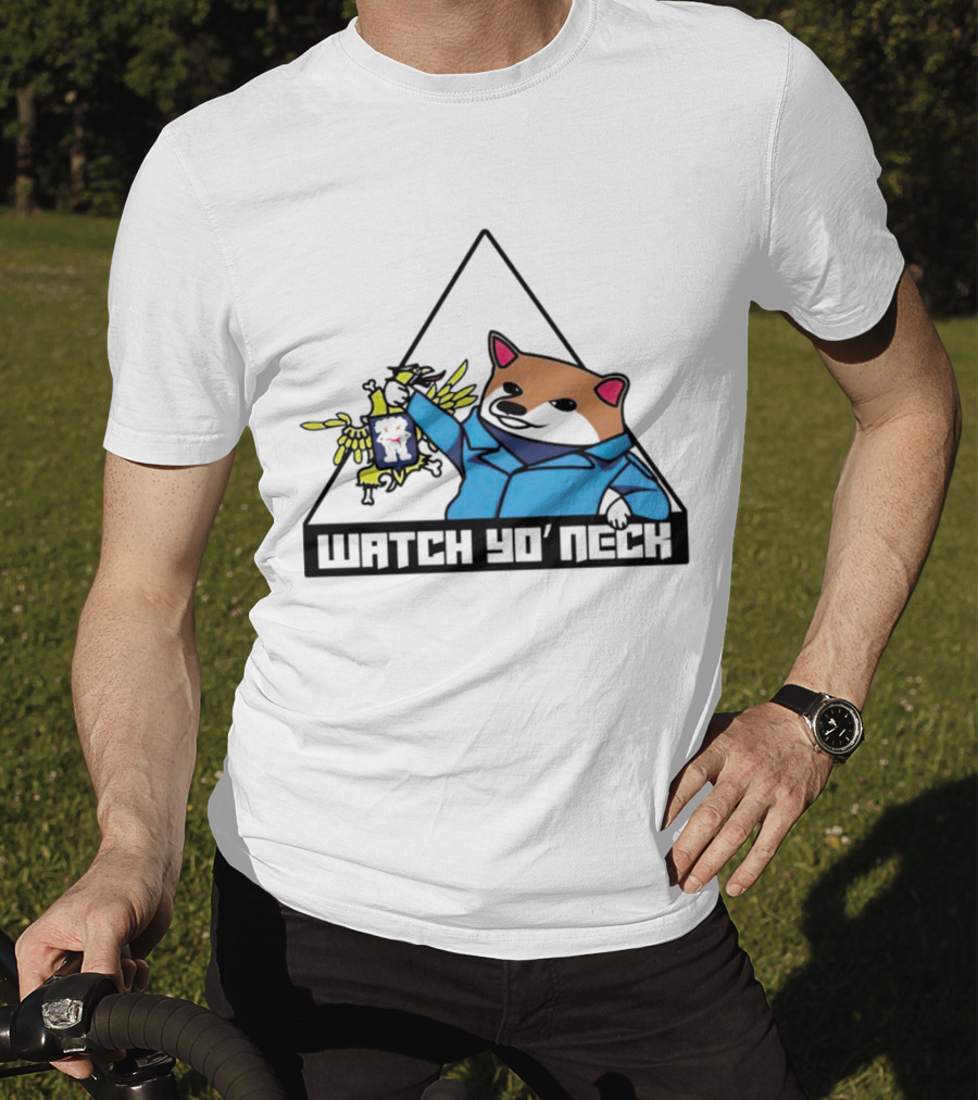 Watch Yo’ Neck Racoon Holding Chicken T-Shirt
