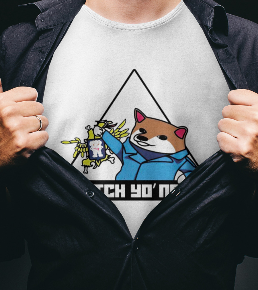 Watch Yo’ Neck Racoon Holding Chicken T-Shirt