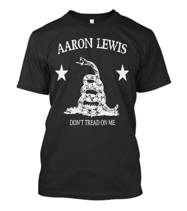 AARON LEWIS DON'T TREAD ON ME Snake Stars T-Shirt