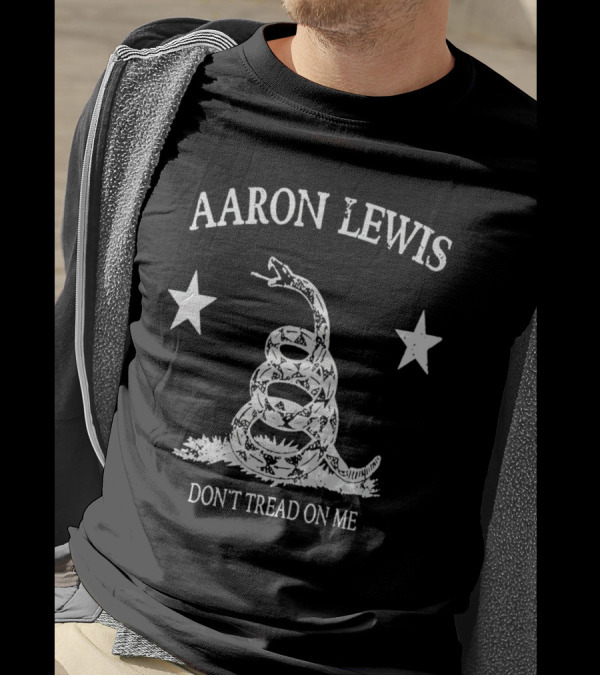 AARON LEWIS DON'T TREAD ON ME Snake Stars T-Shirt