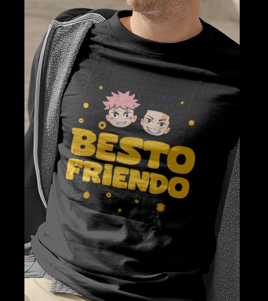 Besto Friendo Itadori Todo Jujutsu Kaisen Anime Characters Fun T-Shirt