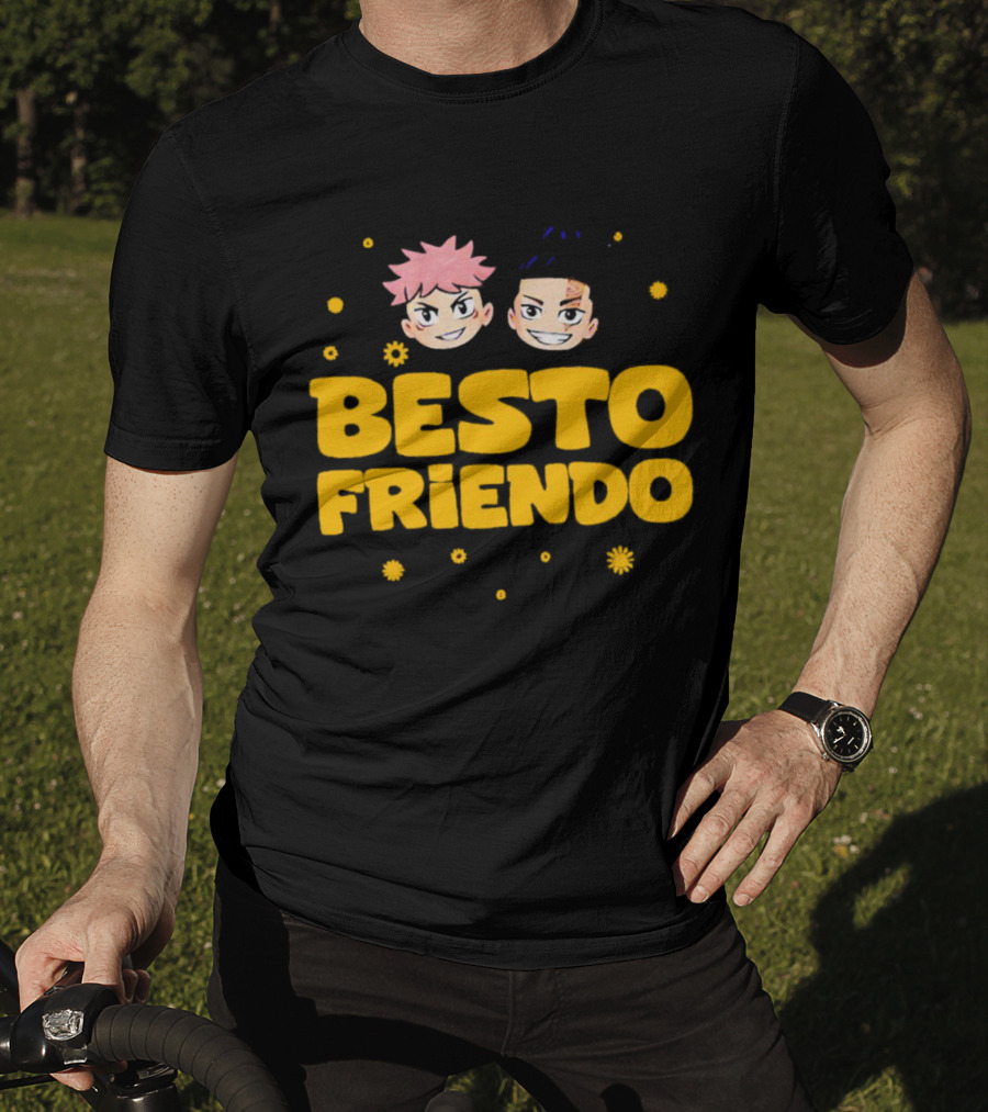Besto Friendo Itadori Todo Jujutsu Kaisen Anime Characters Fun T-Shirt