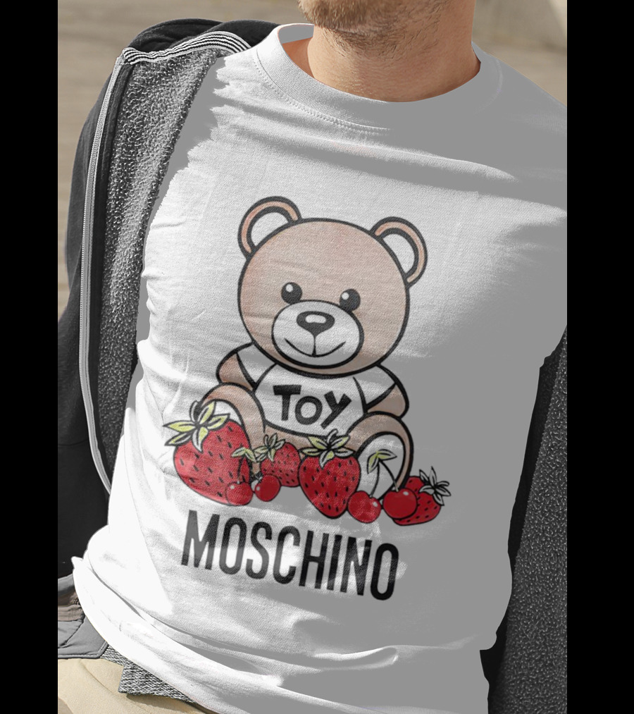 MOSCHINO Toy Bear With Strawberries T-Shirt