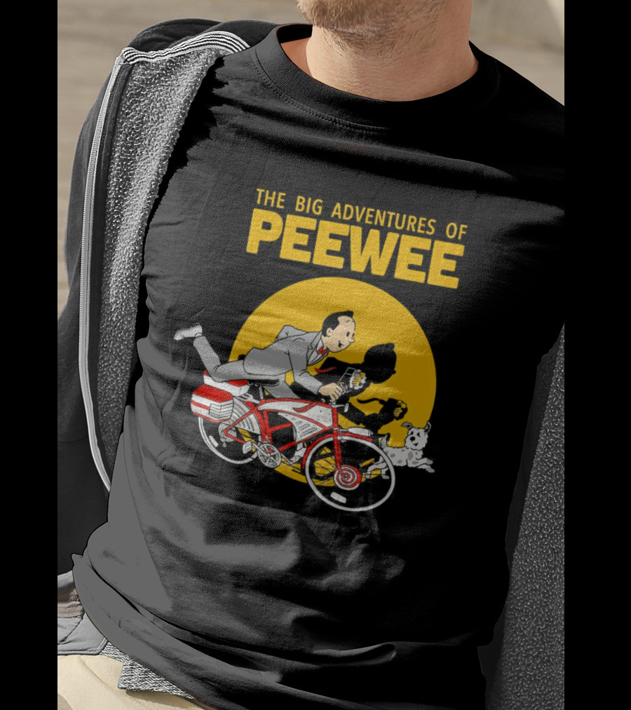 The Big Adventures Of Peewee Bicycle Run With Flower And Dog T-Shirt