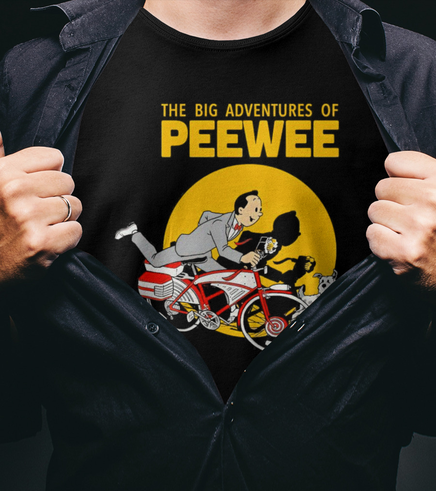 The Big Adventures Of Peewee Bicycle Run With Flower And Dog T-Shirt