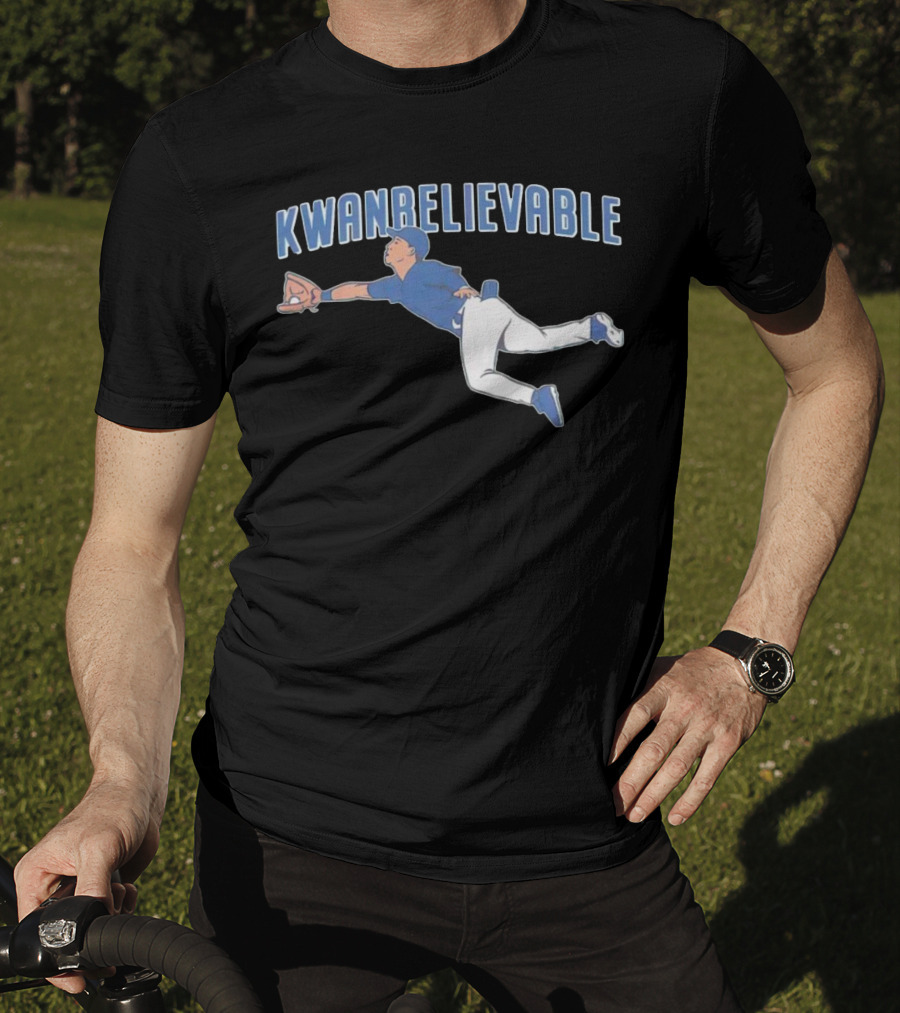 Cleveland Guardians Steven Kwan Kwan Believable Baseball Catch T-Shirt