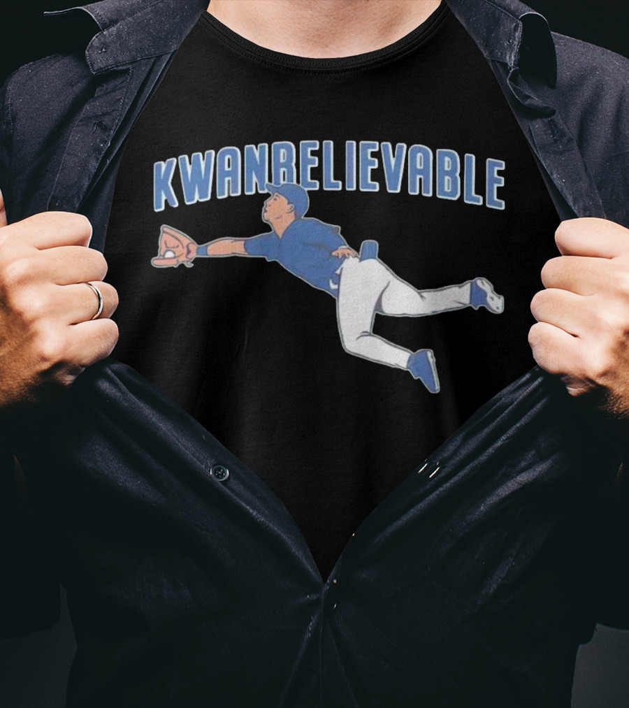 Cleveland Guardians Steven Kwan Kwan Believable Baseball Catch T-Shirt