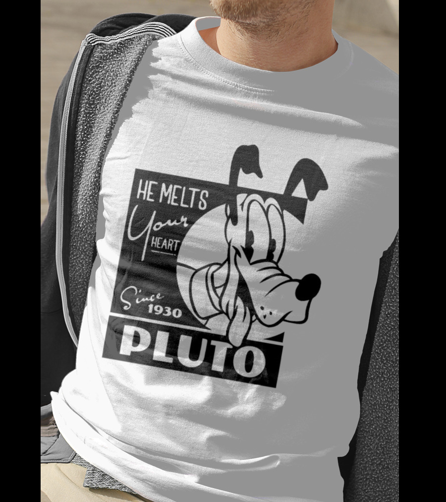 Pluto He Melts Your Heart Since 1930 T-Shirt