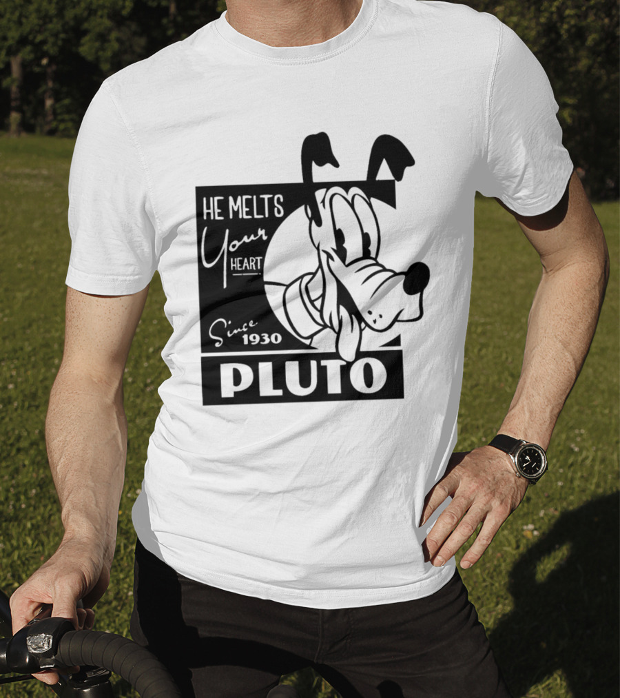 Pluto He Melts Your Heart Since 1930 T-Shirt