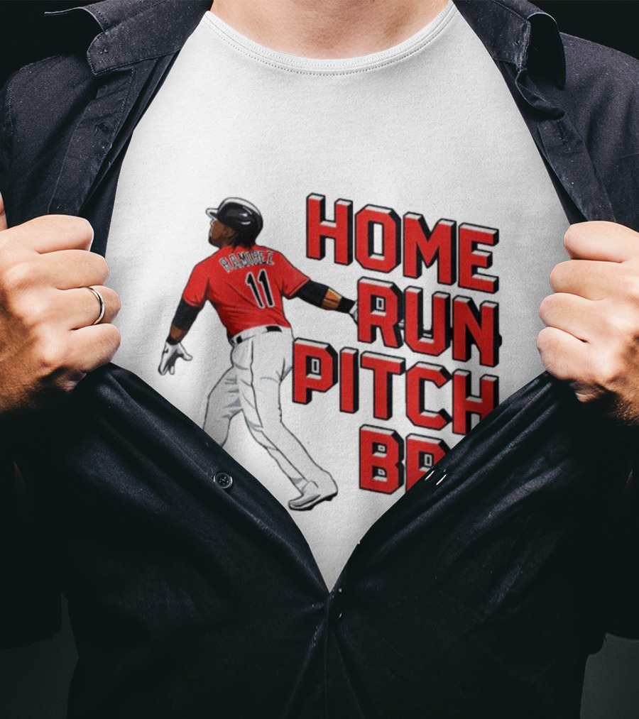 Jose Ramirez 11 Home Run Pitch Bro T-Shirt